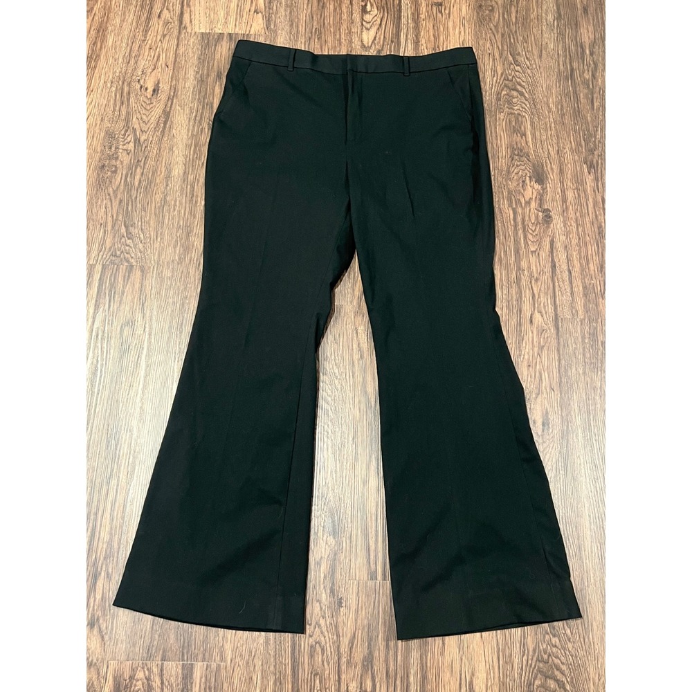 Banana Republic Womens Black Bootcut Fit Trousers Dress Pants Size 18 NWT